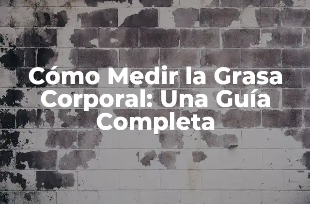 Cómo Medir la Grasa Corporal: una Guía Completa