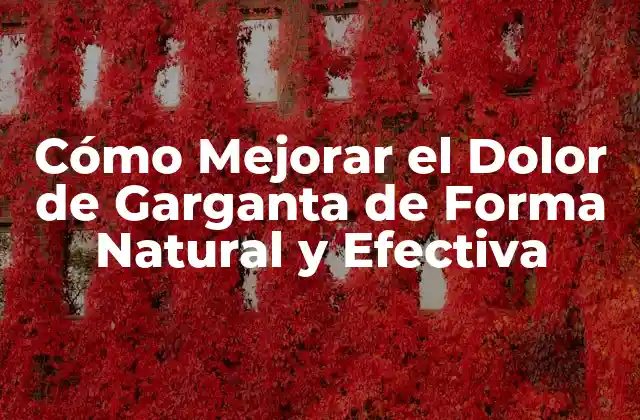 ¿Cuáles son las Causas del Dolor de Garganta?