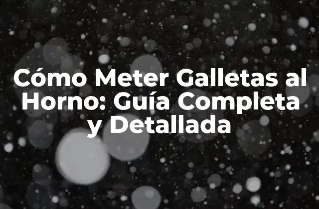 Cómo Meter Galletas Al Horno: Guía Completa y Detallada 2 Preparación del Horno y los Ingredientes