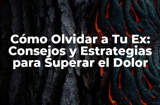 Cómo Olvidar a Tu Ex: Consejos y Estrategias para Superar el Dolor