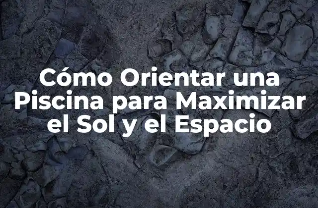 Cómo Orientar una Piscina para Maximizar el Sol y el Espacio