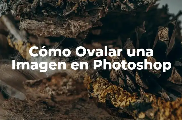 Cómo Ovalar una Imagen en Photoshop