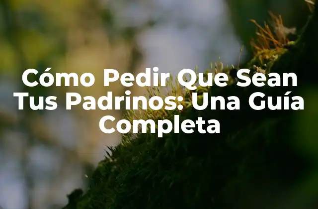 Cómo Pedir que Sean Tus Padrinos: una Guía Completa