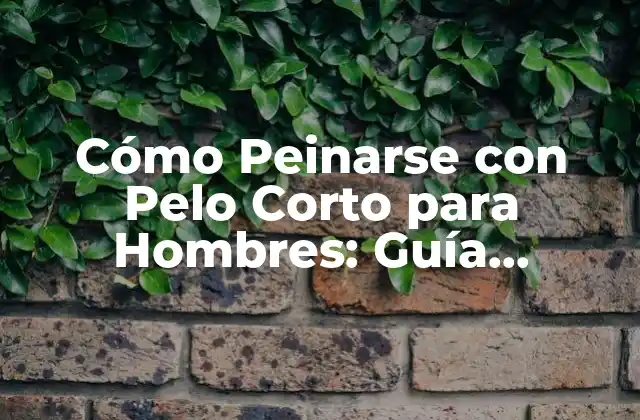Cómo Peinarse con Pelo Corto para Hombres: Guía Completa 2 ¿Cuál es el Mejor Tipo de Pelo Corto para los Hombres?