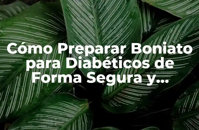 Cómo Preparar Boniato para Diabéticos de Forma Segura y Nutritiva