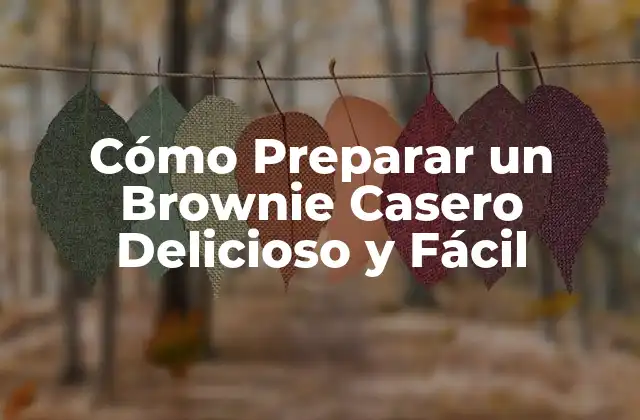 Cómo Preparar un Brownie Casero Delicioso y Fácil