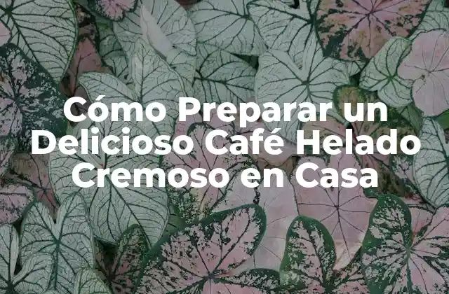 Cómo Preparar un Delicioso Café Helado Cremoso en Casa