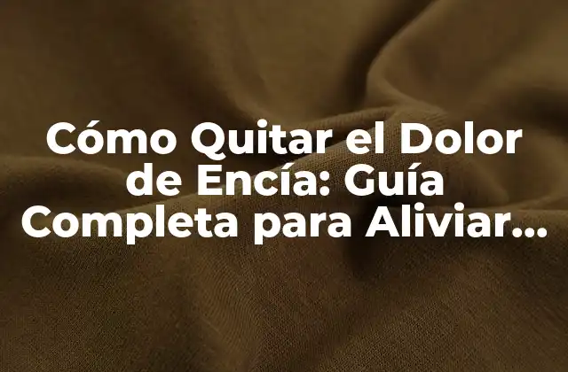 Causas del Dolor de Encía