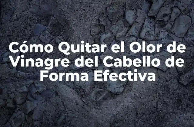 Cómo Quitar el Olor de Vinagre Del Cabello de Forma Efectiva 2 ¿Por qué el Olor de Vinagre se Queda en el Cabello?