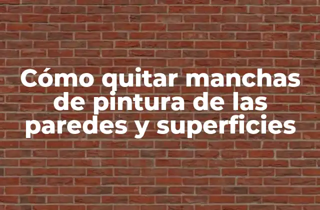 Causas comunes de manchas de pintura