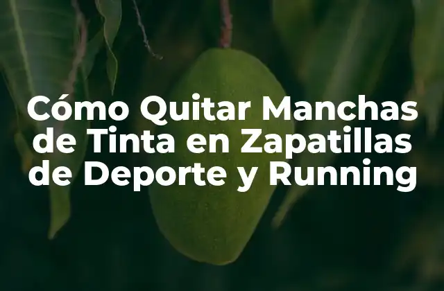 Cómo Quitar Manchas de Tinta en Zapatillas de Deporte y Running