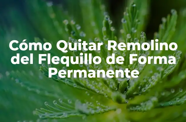 Cómo Quitar Remolino Del Flequillo de Forma Permanente