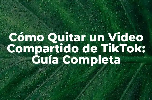 Cómo Quitar un Video Compartido de Tiktok: Guía Completa 2 ¿Por qué querrías eliminar un video compartido de TikTok?