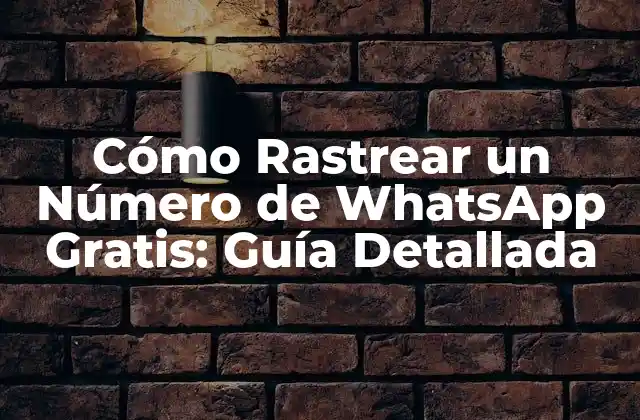 Cómo Rastrear un Número de Whatsapp Gratis: Guía Detallada