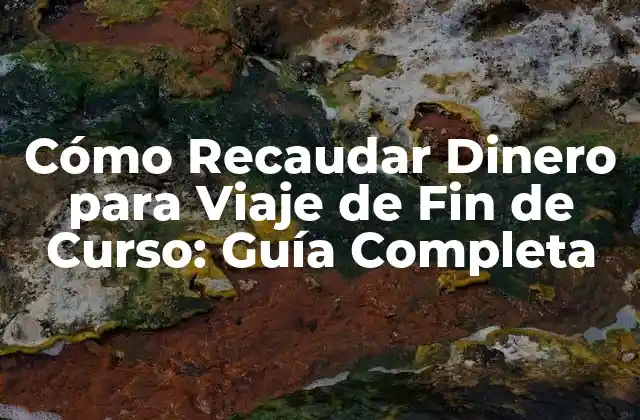 ¿Por qué es Importante Recaudar Dinero para el Viaje de Fin de Curso?