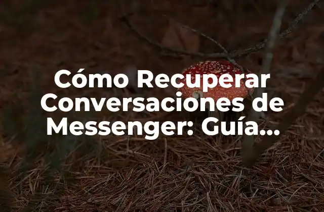 Cómo Recuperar Conversaciones de Messenger: Guía Completa