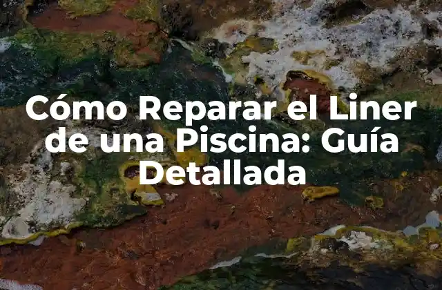 Cómo Reparar el Liner de una Piscina: Guía Detallada