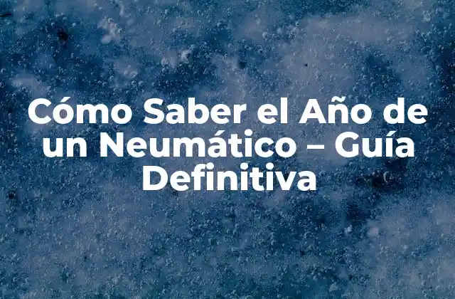 Cómo Saber el Año de un Neumático - Guía Definitiva 2 ¿Por qué es importante saber el año de un neumático?