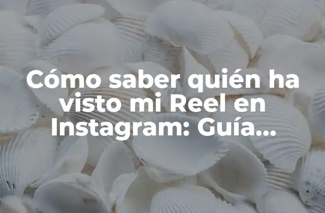 Cómo Saber Quién Ha Visto Mi Reel en Instagram: Guía Completa