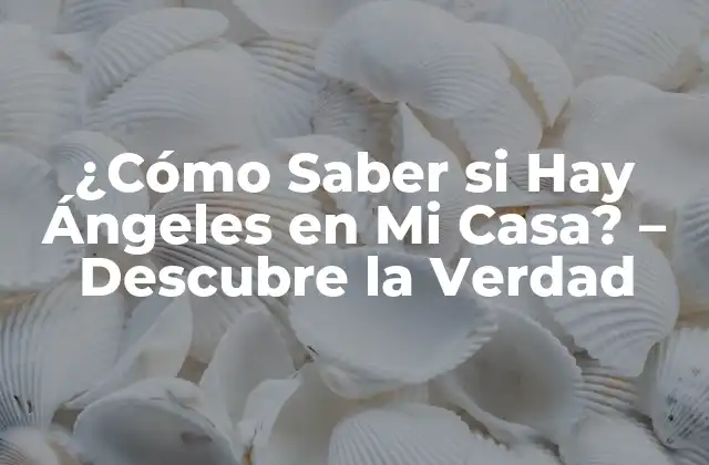 ¿cómo Saber Si Hay Ángeles en Mi Casa? – Descubre la Verdad