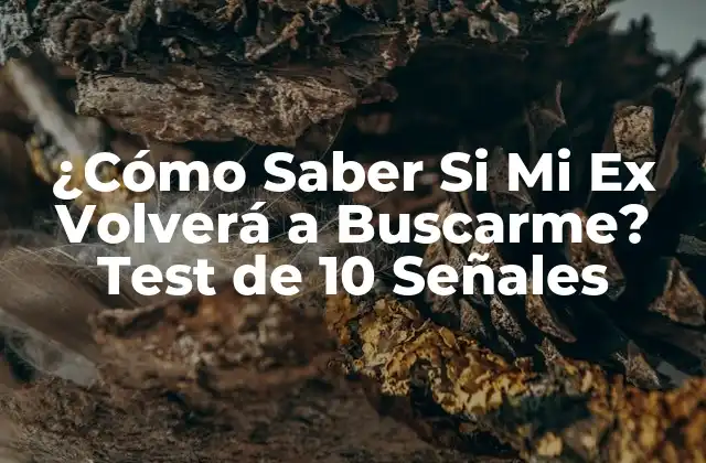¿cómo Saber Si Mi Ex Volverá a Buscarme? Test de 10 Señales