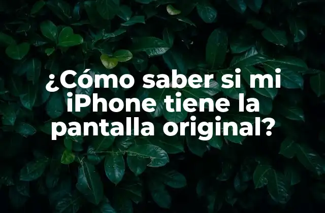 ¿Por qué es importante verificar la autenticidad de la pantalla de iPhone?