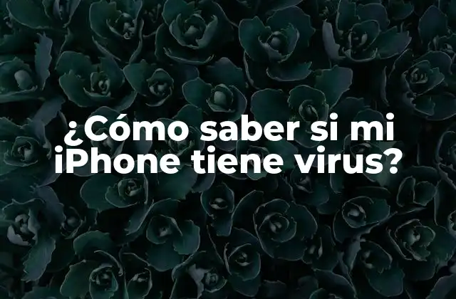 ¿cómo Saber Si Mi Iphone Tiene Virus?