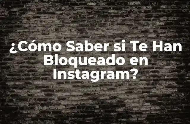 ¿cómo Saber Si Te Han Bloqueado en Instagram?