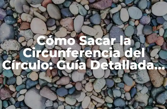 Cómo Sacar la Circunferencia Del Círculo: Guía Detallada y Completa