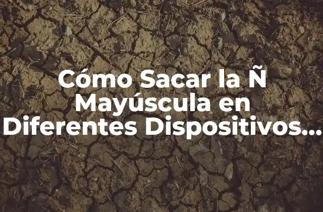 Cómo Sacar la Ñ Mayúscula en Diferentes Dispositivos y Sistemas Operativos