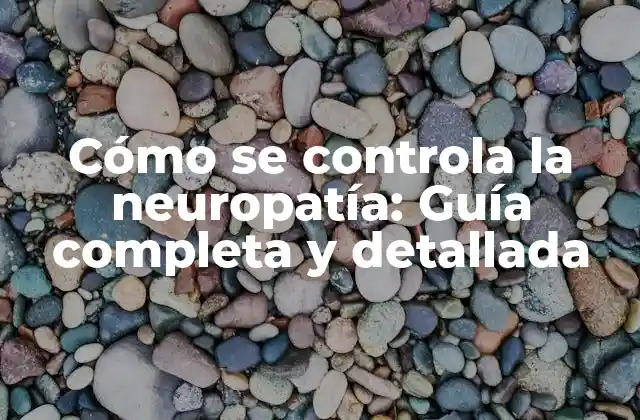 Cómo Se Controla la Neuropatía: Guía Completa y Detallada