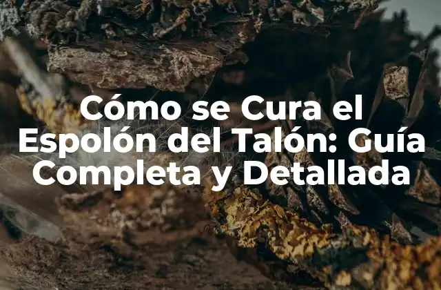 Cómo Se Cura el Espolón Del Talón: Guía Completa y Detallada