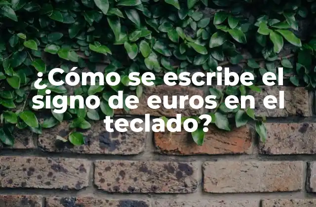 ¿cómo Se Escribe el Signo de Euros en el Teclado? 2 Cómo escribir el signo de euros en Windows