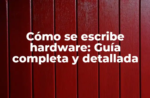 ¿Qué es la programación de hardware?