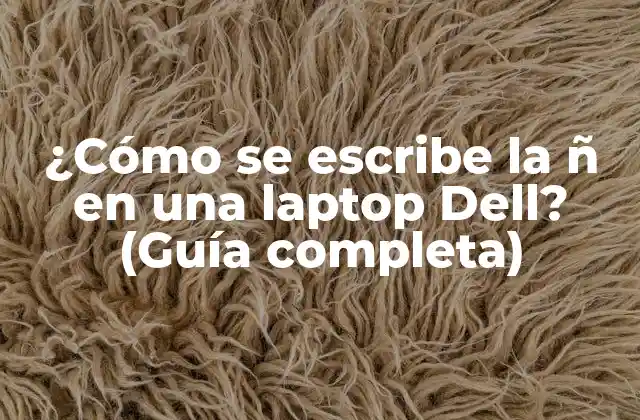 ¿cómo Se Escribe la Ñ en una Laptop Dell? (guía Completa) 2 Método 1: Utilizar la combinación de teclas Alt + 164