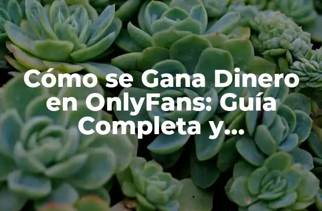 Cómo Se Gana Dinero en Onlyfans: Guía Completa y Actualizada