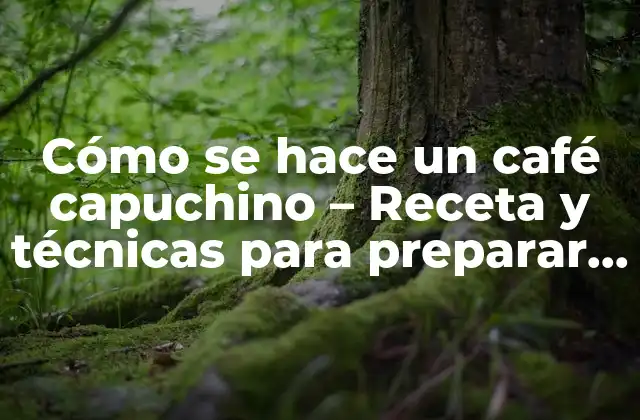 Cómo Se Hace un Café Capuchino – Receta y Técnicas para Preparar un Delicioso Capuchino