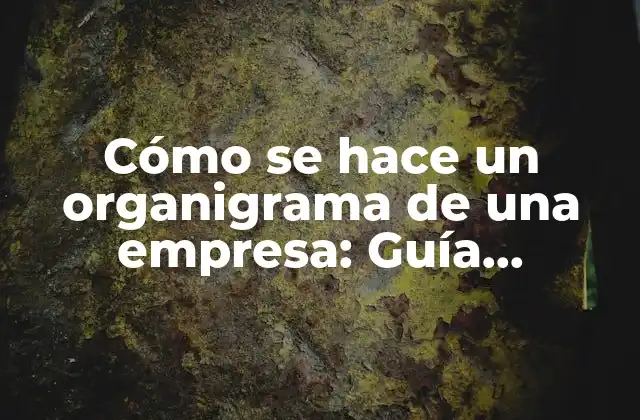 Cómo Se Hace un Organigrama de una Empresa: Guía Completa para Crear una Estructura Efectiva