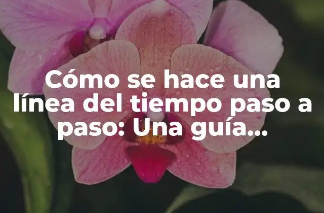 Cómo Se Hace una Línea Del Tiempo Paso a Paso: una Guía Detallada 2 ¿Qué es una línea del tiempo y para qué se utiliza?