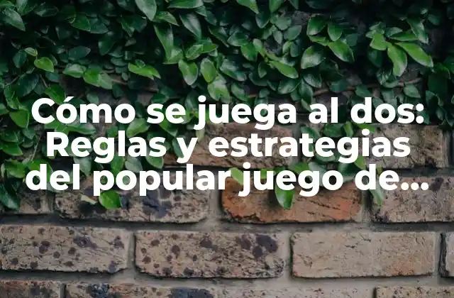 Cómo Se Juega Al Dos: Reglas y Estrategias Del Popular Juego de Cartas