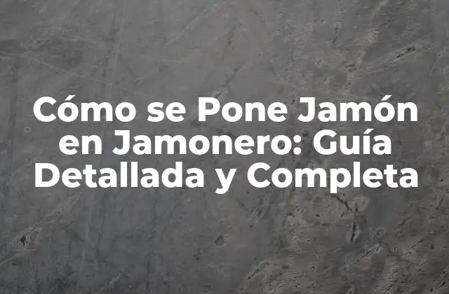 Selección del Jamón