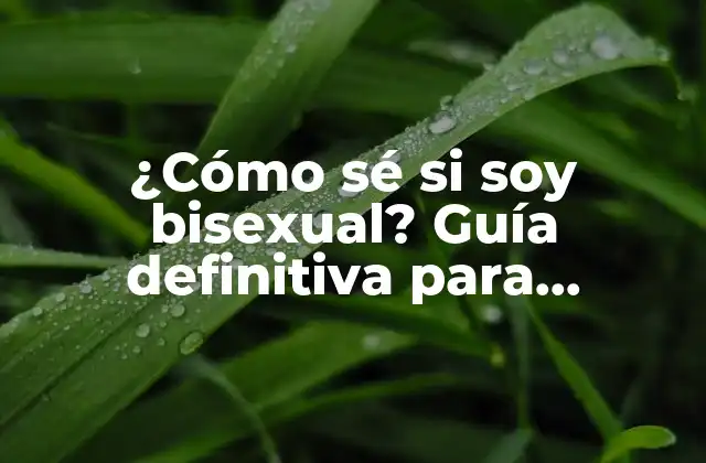 ¿cómo Sé Si Soy Bisexual? Guía Definitiva para Descubrir Tu Orientación Sexual
