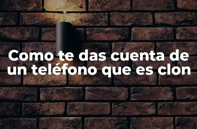 Como Te Das Cuenta de un Teléfono que es Clon