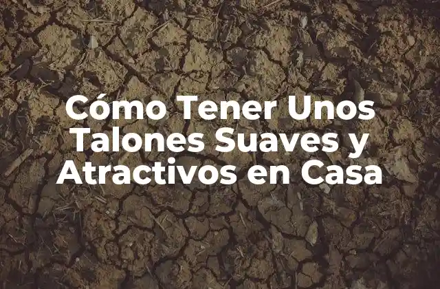 Cómo Tener unos Talones Suaves y Atractivos en Casa
