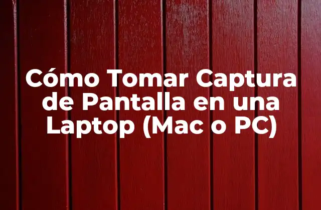 Cómo Tomar Captura de Pantalla en una Laptop (mac o Pc)