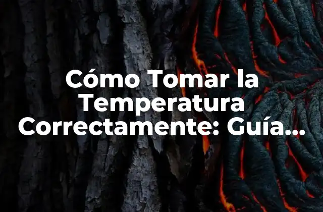Cómo Tomar la Temperatura Correctamente: Guía Detallada
