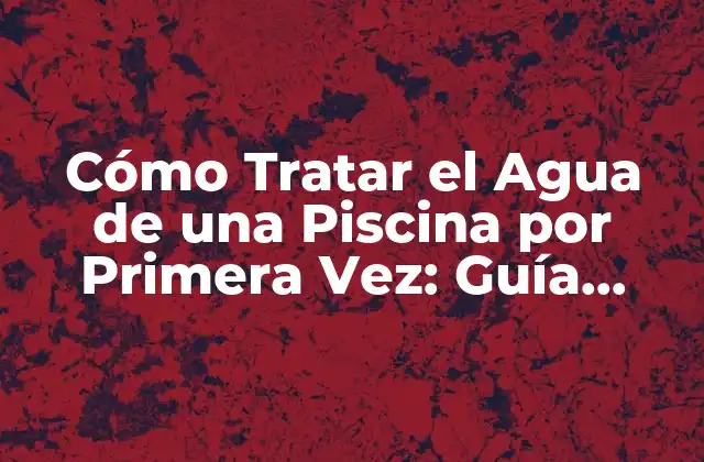 Cómo Tratar el Agua de una Piscina por Primera Vez: Guía Detallada