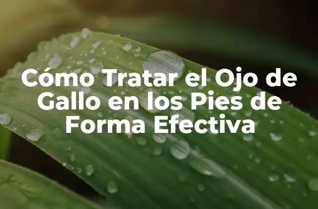 Cómo Tratar el Ojo de Gallo en los Pies de Forma Efectiva 2 Causas del Ojo de Gallo en los Pies