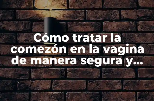 Cómo Tratar la Comezón en la Vagina de Manera Segura y Efectiva