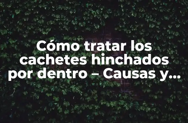Cómo Tratar los Cachetes Hinchados por Dentro – Causas y Soluciones